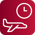 Icon_ Red_ Plane Trip Time Streamline Streamline Light 3.0